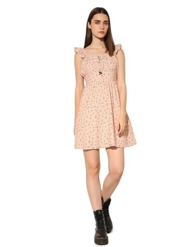 Women's Cotton A-Line Mini Dress