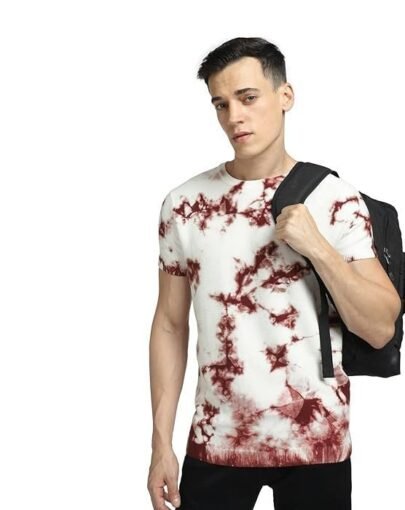 Men's Printed Regular Fit Crew Neck T-Shirt