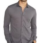 Men Full Sleeve, Pique Textured, Thermoregulating Cotton Blend Mens Casual, Recycled Fabric Stylish Shirts
