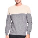 Men's Women's Unisex 100% Cashmere Cozy 2-Tone Round Neck